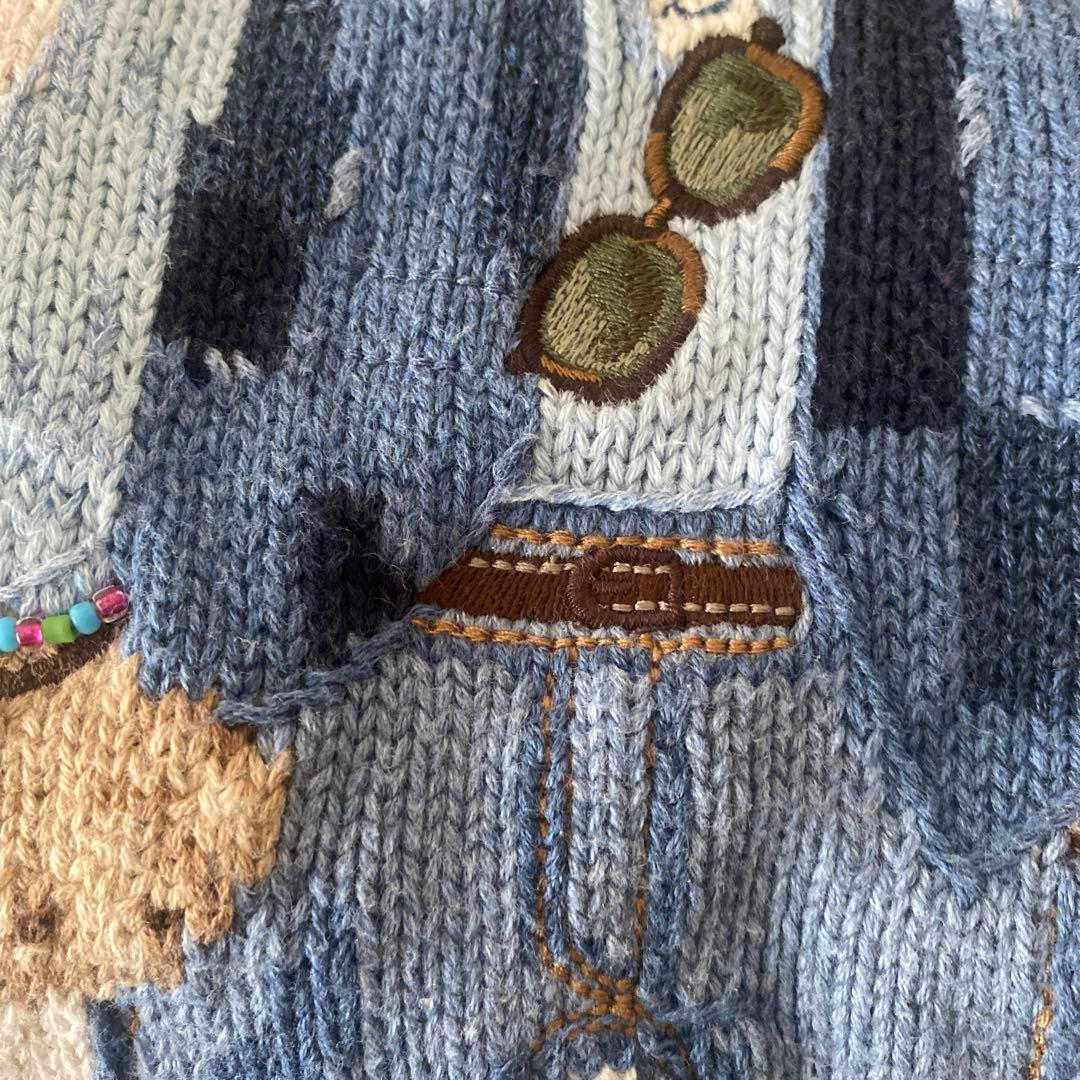 本日21:00値下げします！【Polo】人気のクマ刺繍長袖セーター