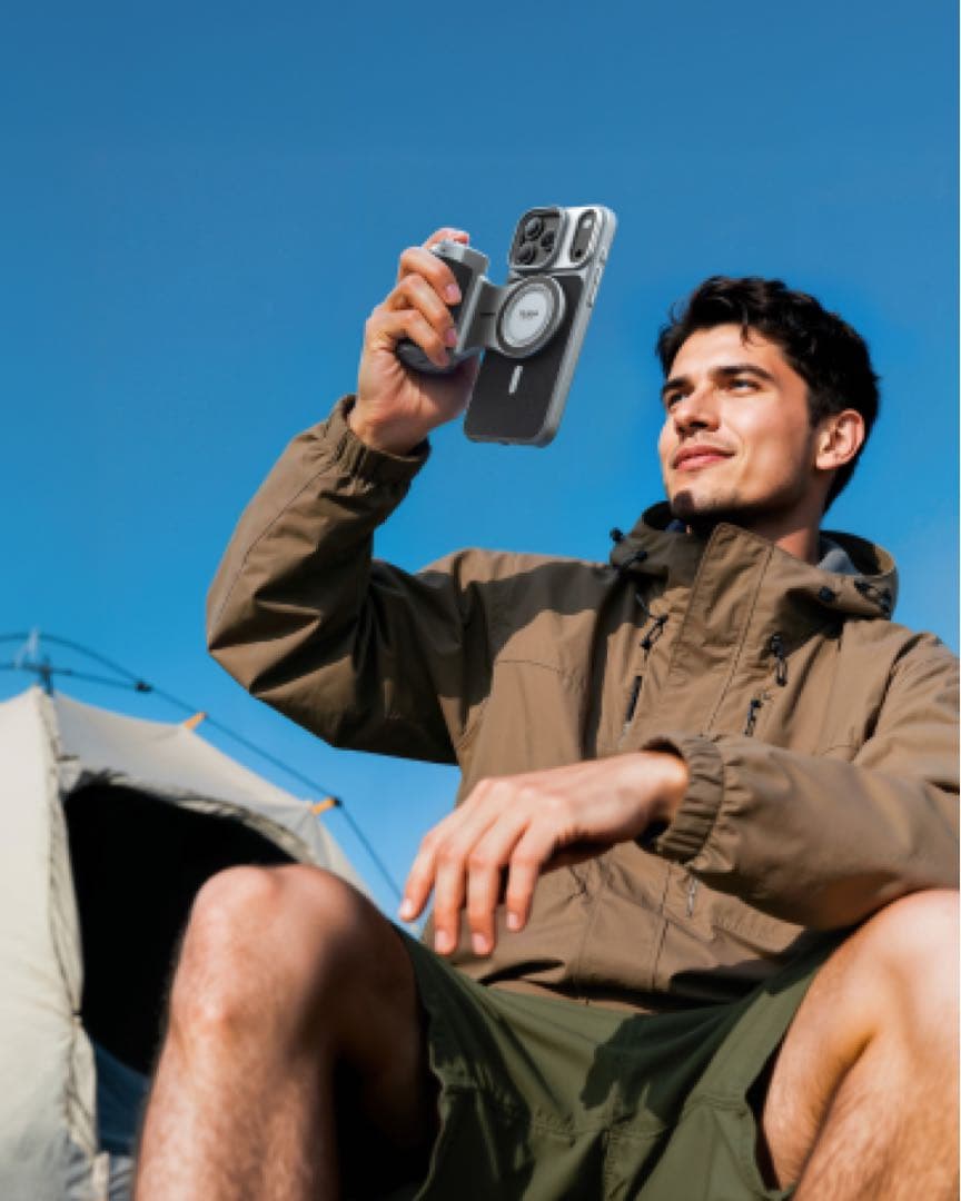 TELESIN iPhone 17 Pro用 カメラグリップ&冷却ケース 自撮り