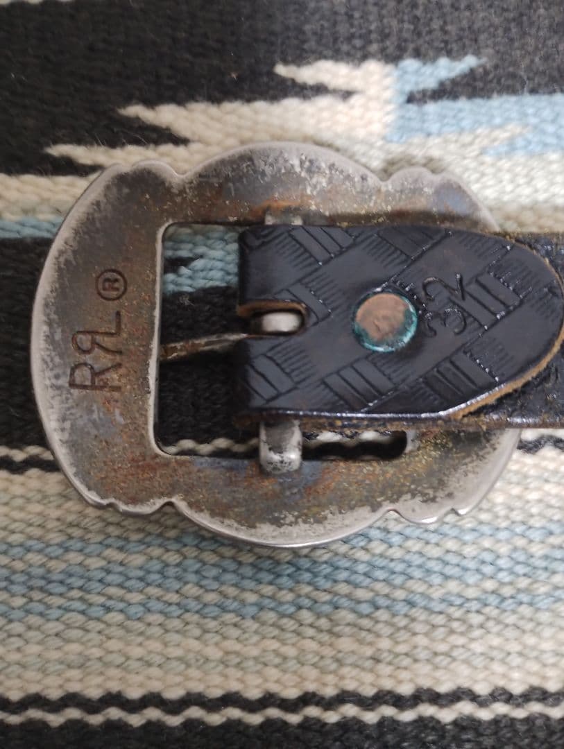RRL ヴィンテージ　スタッズ　ベルト　ナバホ　ラルフローレン