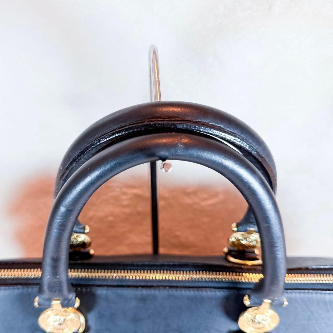 VERSACE ヴェルサーチ ボストンバッグ サンバースト レザー　黒