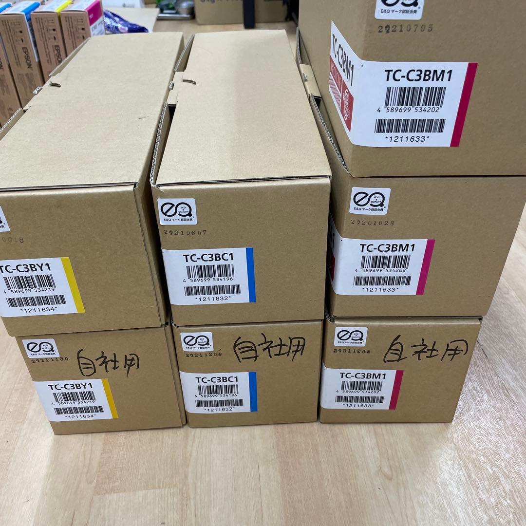 TC-C3BC1、C3BY1、C3BM1、互換トナーカートリッジ OKI ７個