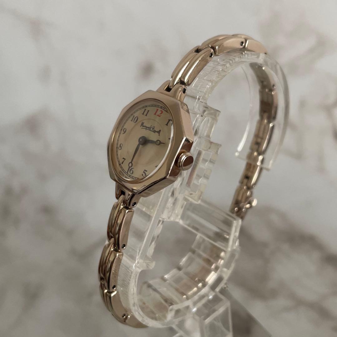 【レア商品】MARGARET HOWELL◆オクタゴン腕時計 シャンパンゴールド