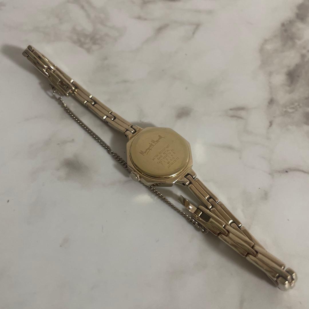 【レア商品】MARGARET HOWELL◆オクタゴン腕時計 シャンパンゴールド