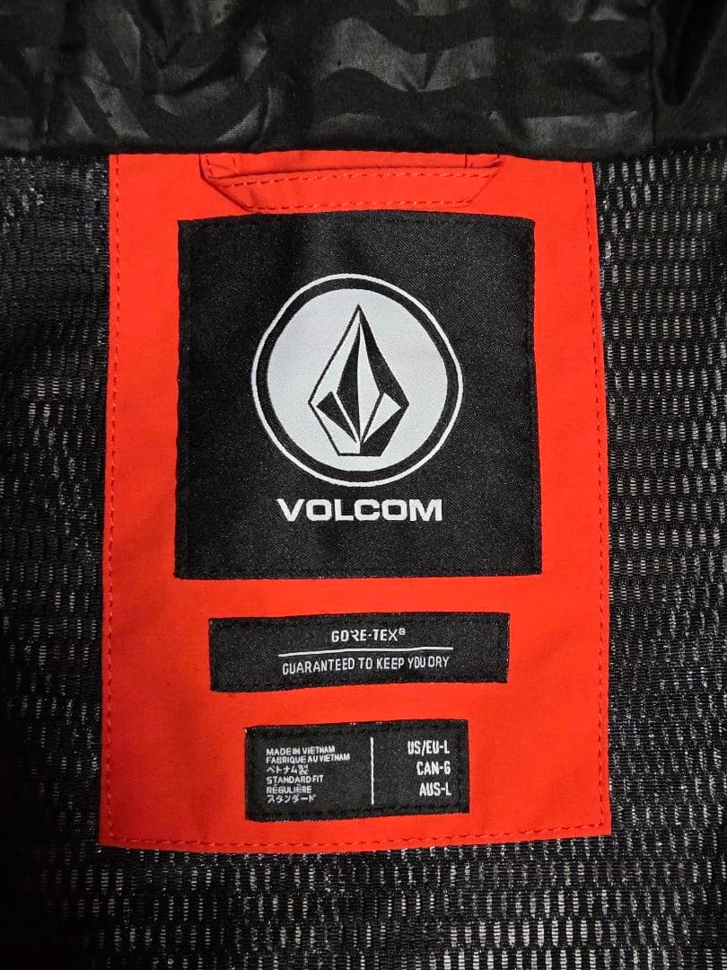 VOLCOM GORE-TEX レッド？オレンジ？　　US Lサイズ