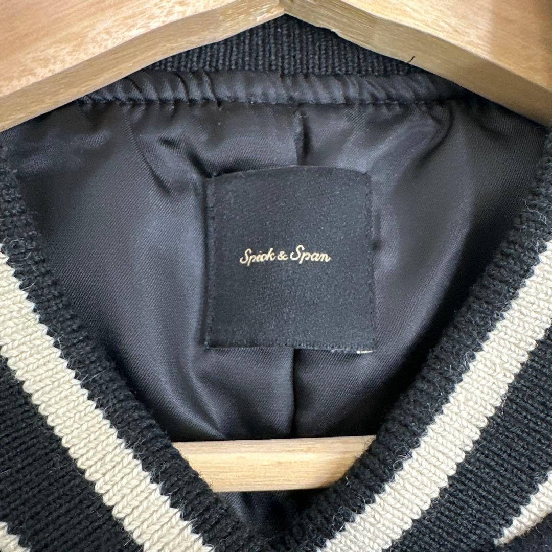 Spick&Span スピックスパン スタジャン 36サイズ ブラック 袖レザー