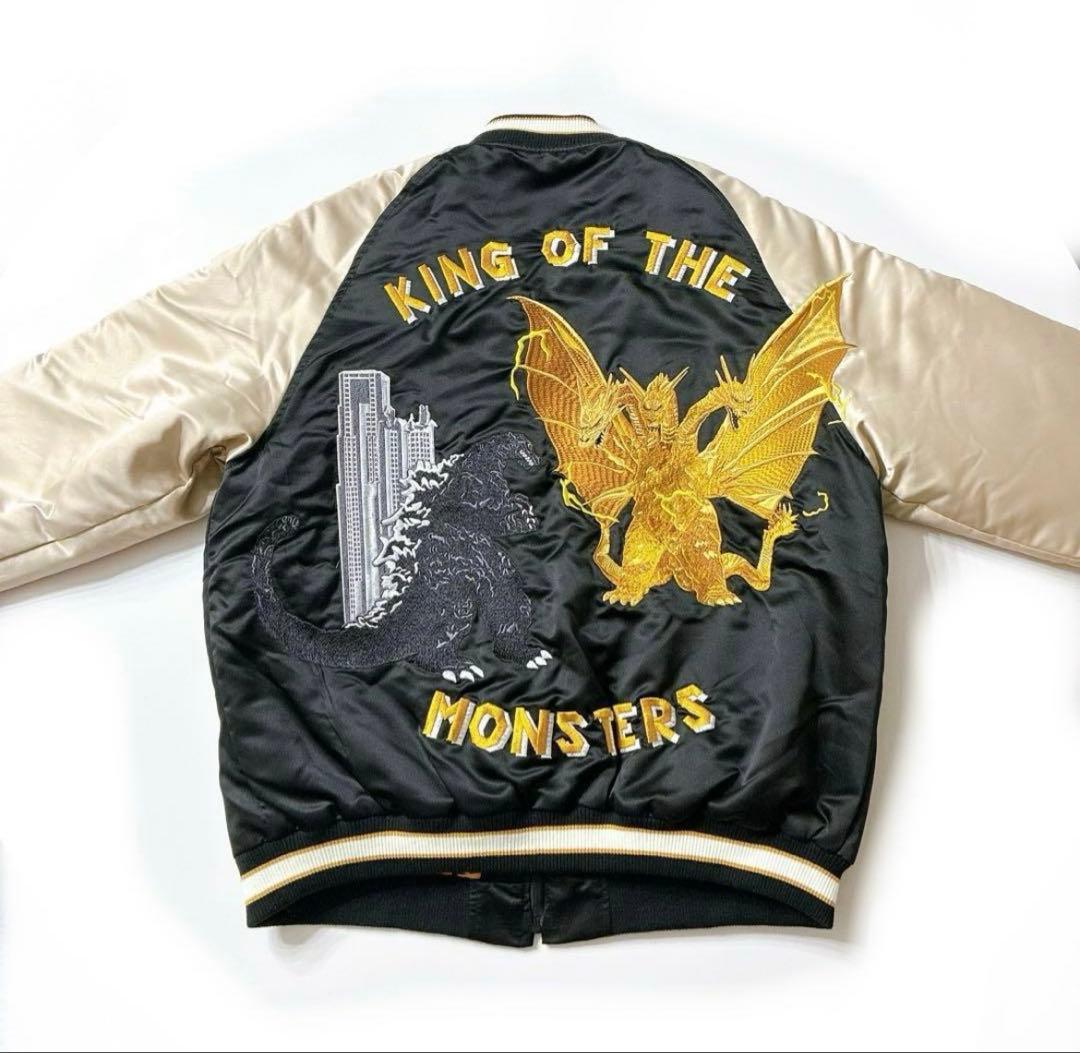 【新品】breeze ゴジラ キングギドラ スカジャン L GODZILLA