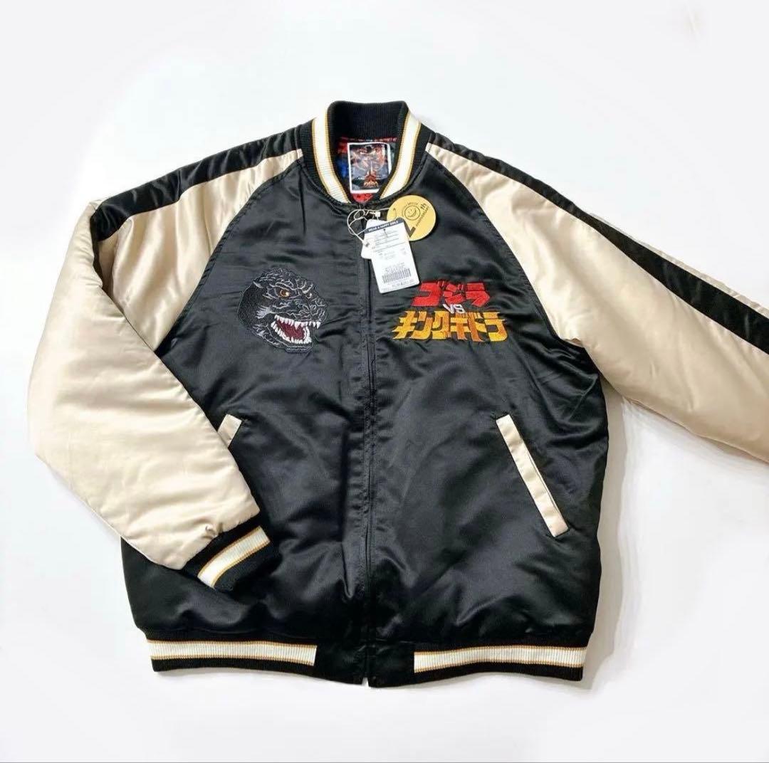 【新品】breeze ゴジラ キングギドラ スカジャン L GODZILLA