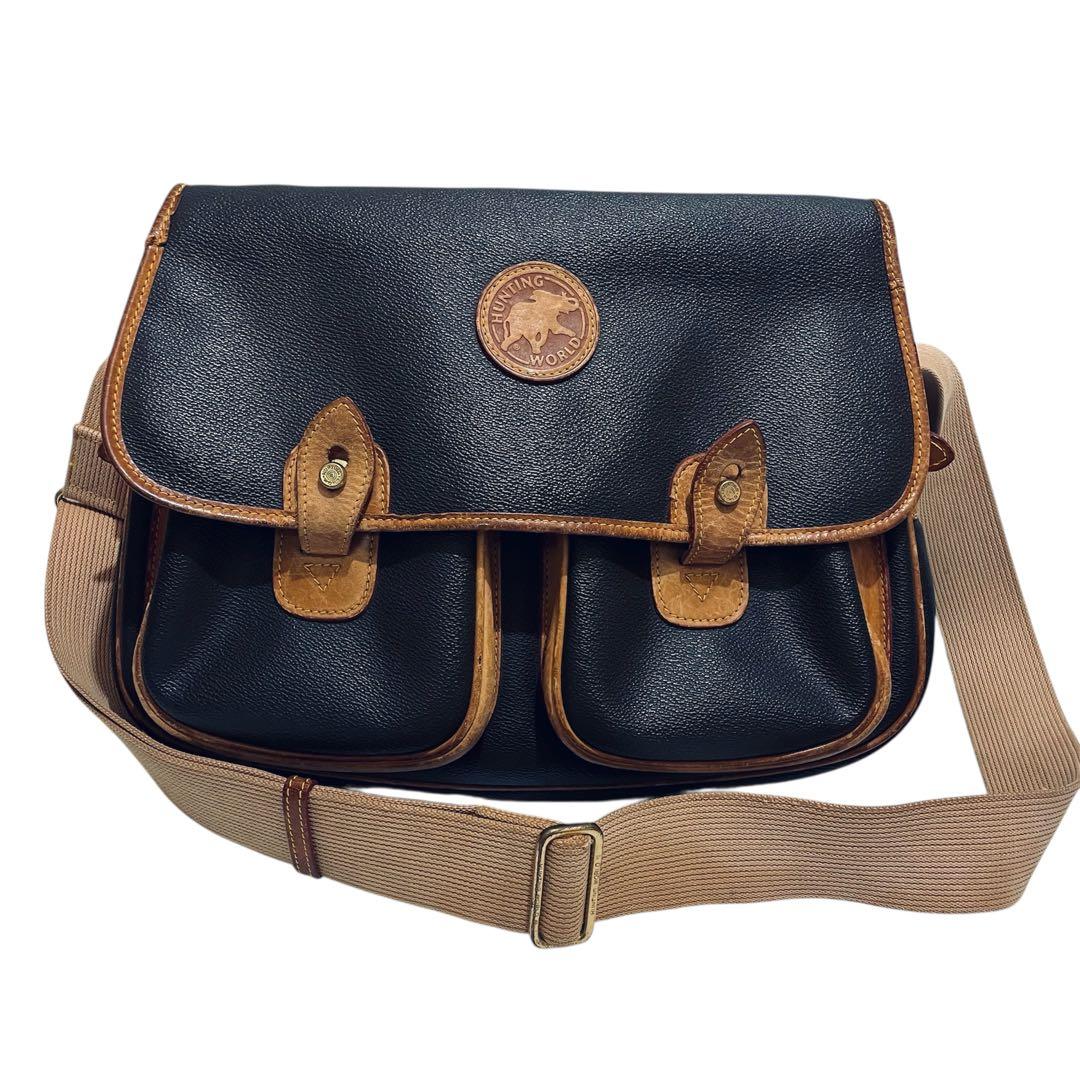 ハンティングワールド ショルダーバッグ メッセンジャーバッグ レザー