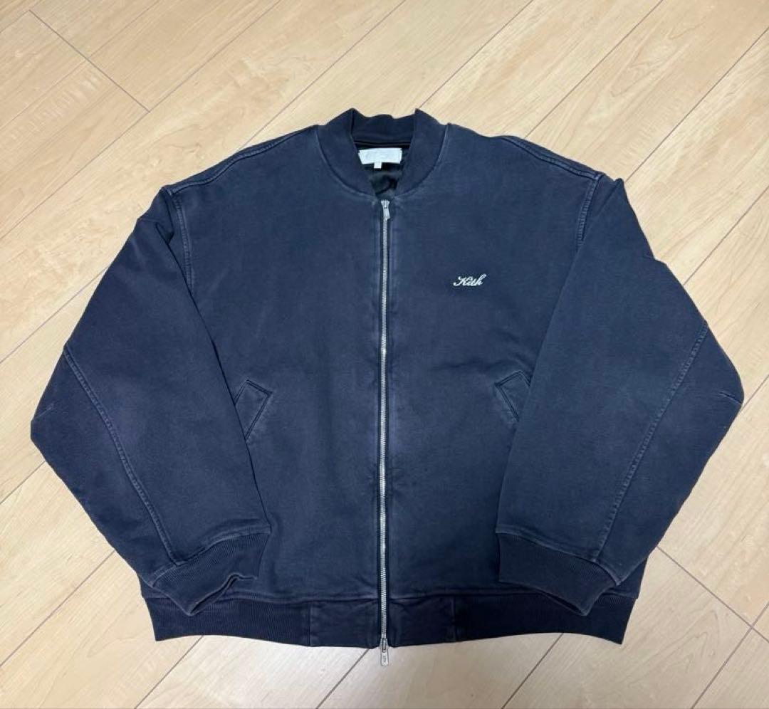 美品　Kith Bomber Jacket ボンバージャケット ダークグレー L
