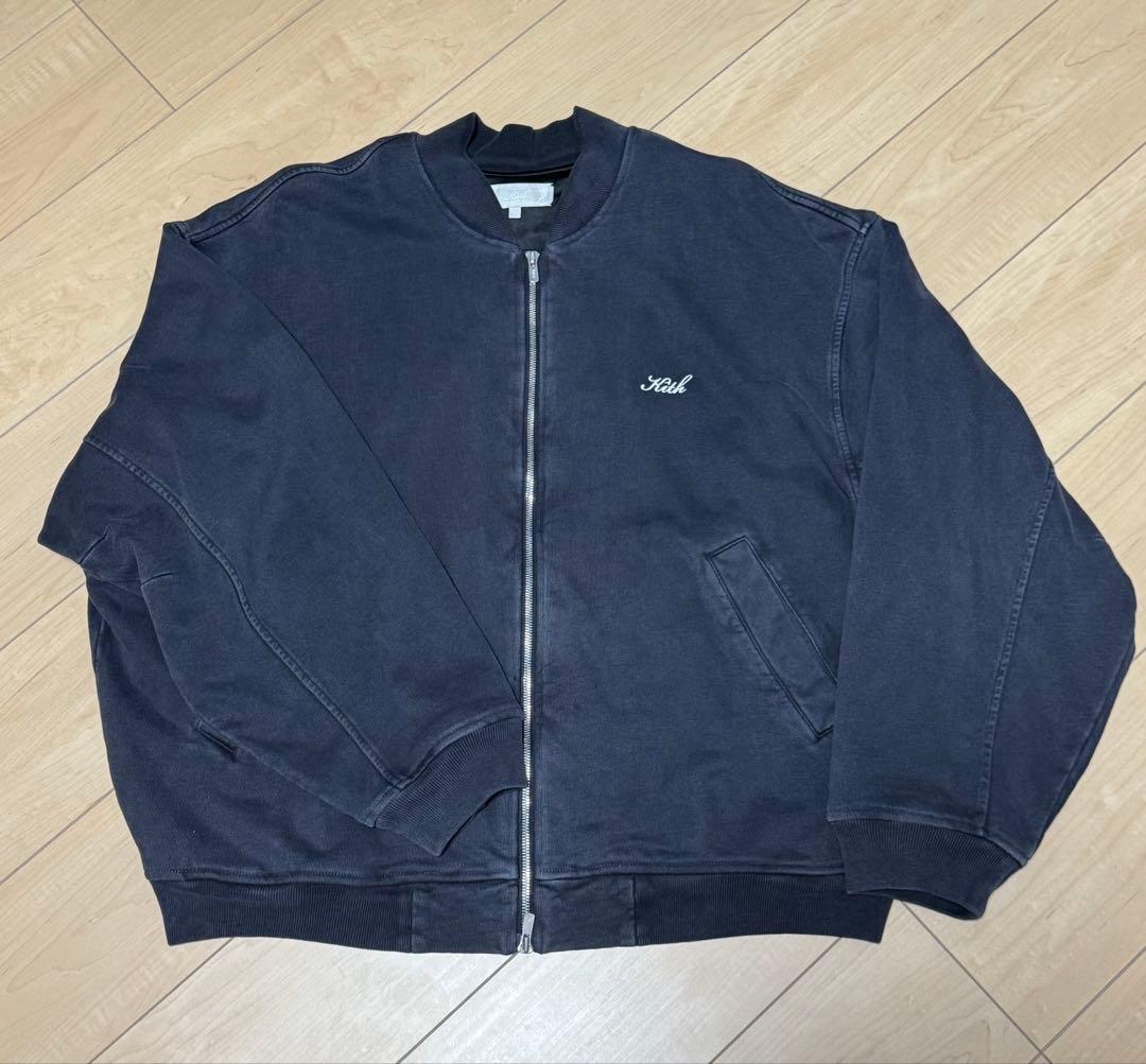 美品　Kith Bomber Jacket ボンバージャケット ダークグレー L