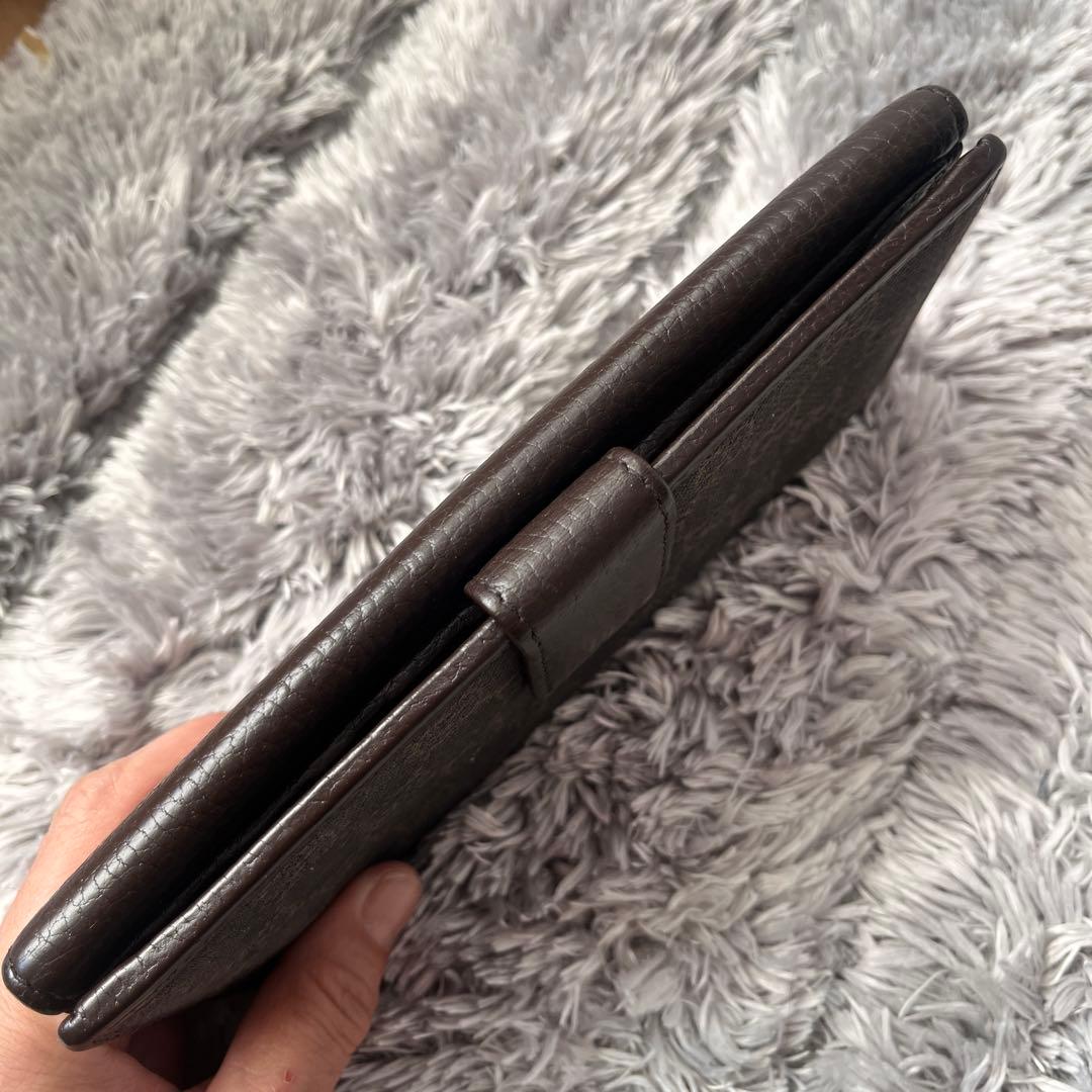 良品✨GUCCI コンチネンタル　長財布　GGキャンバス ダークブラウン