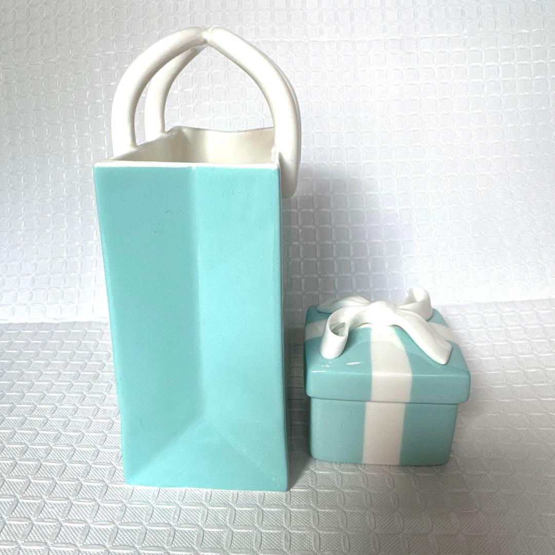 Tiffanyティファニー ショッパー型・ブルーボックス型小物入れ2点セット