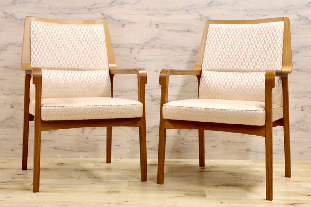 GMIK327C○天童木工 / Tendo アームチェア ダイニングチェア 2脚