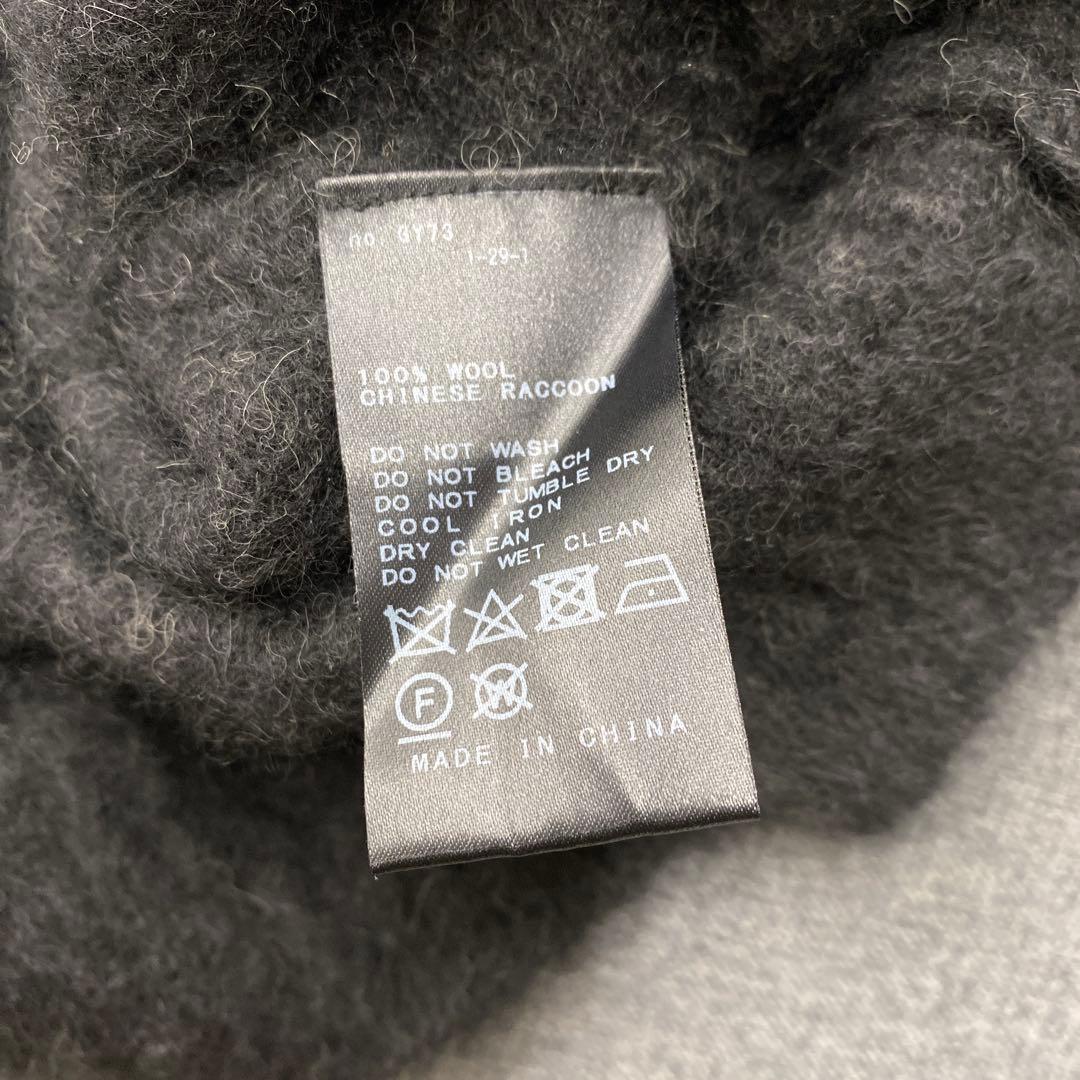 N451◯ IENA イエナ プルオーバー ラクーンニット ブラック