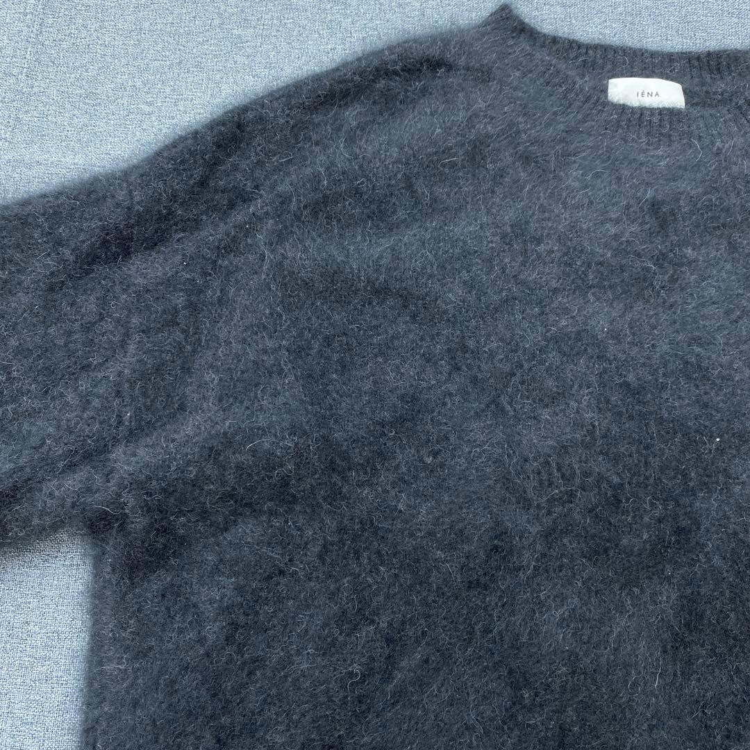N451◯ IENA イエナ プルオーバー ラクーンニット ブラック