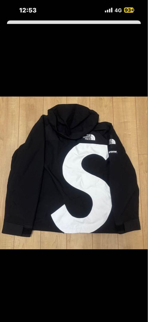 supreme north face sロゴ　マウンテンパーカー