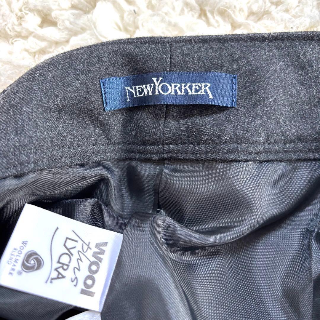 未使用 NEW YORKER スーツ 3点セット 1B グレー サイズ11