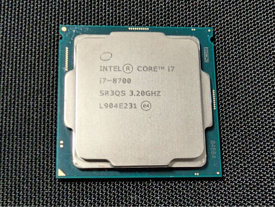 【動作品】Intel Core i7-8700 CPUのみ