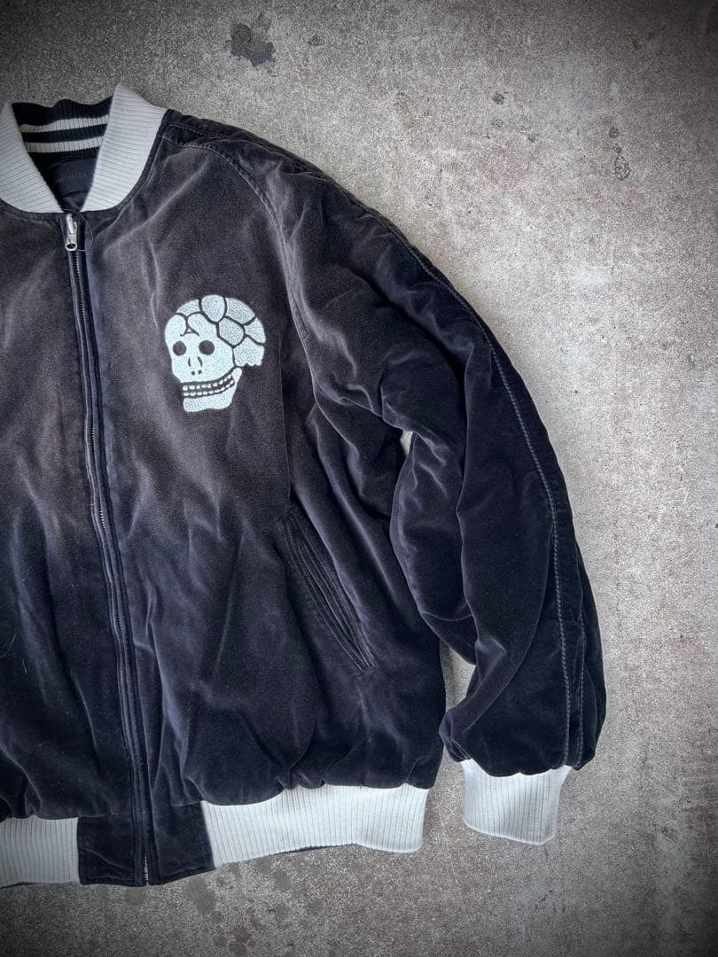本日限定！L別珍スカジャンスーベニアジャケット両面アダムパテック
