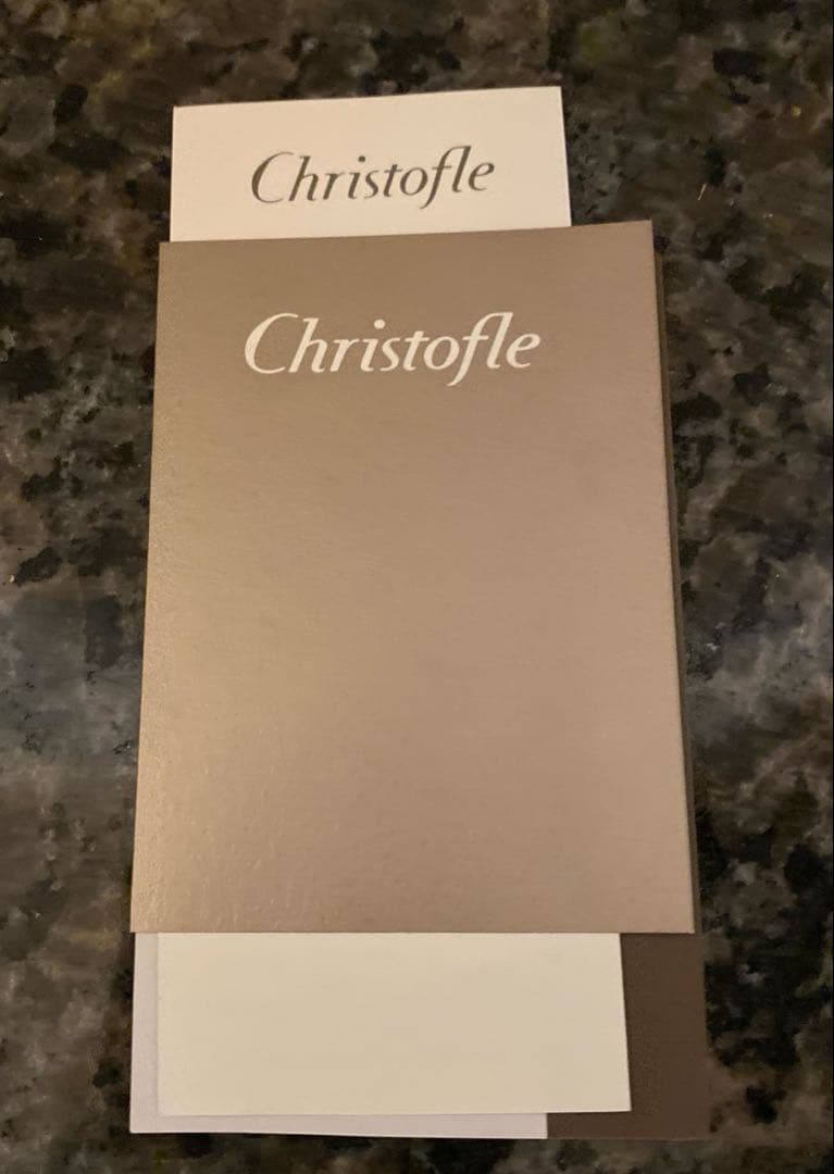 クリストフル　夫婦箸　新品　紅白