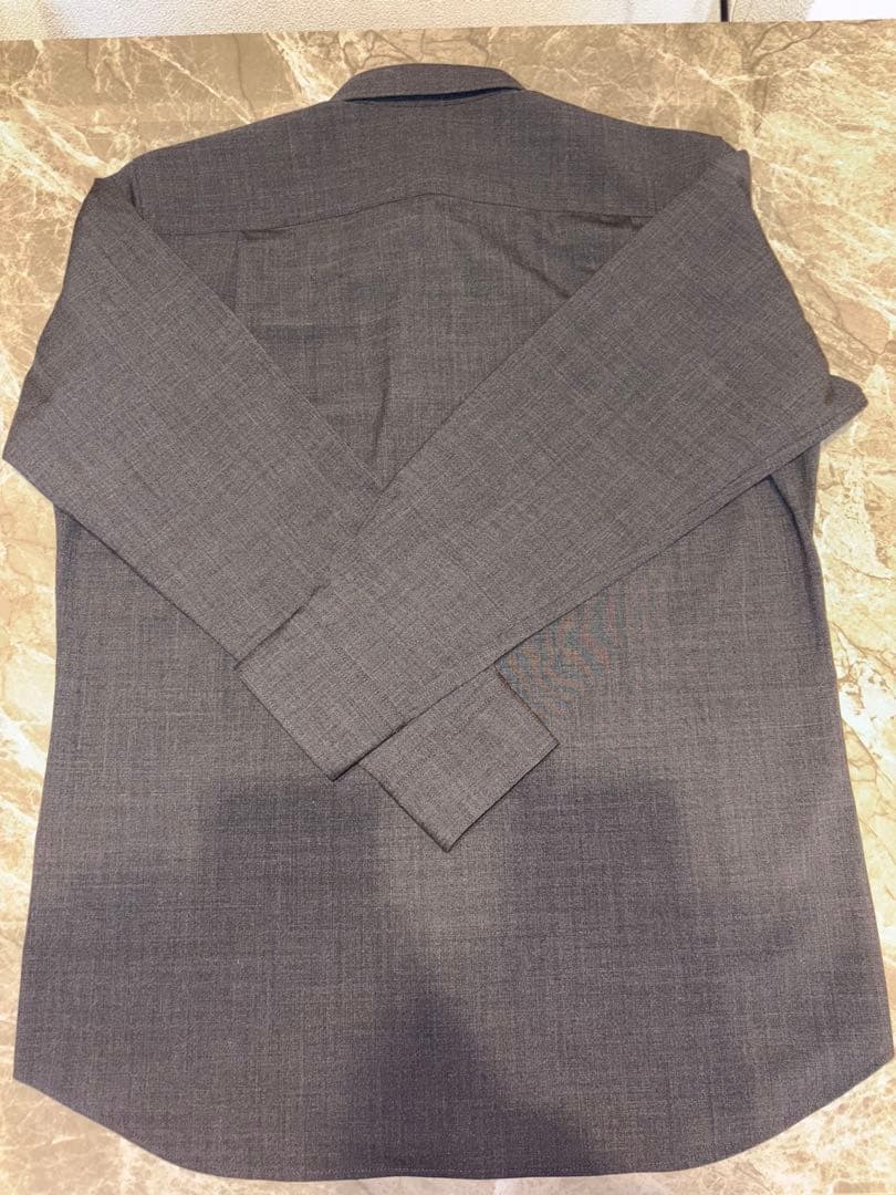 ありがとうございました。　ムジラボ　ウール混レギュラーカラーシャツ