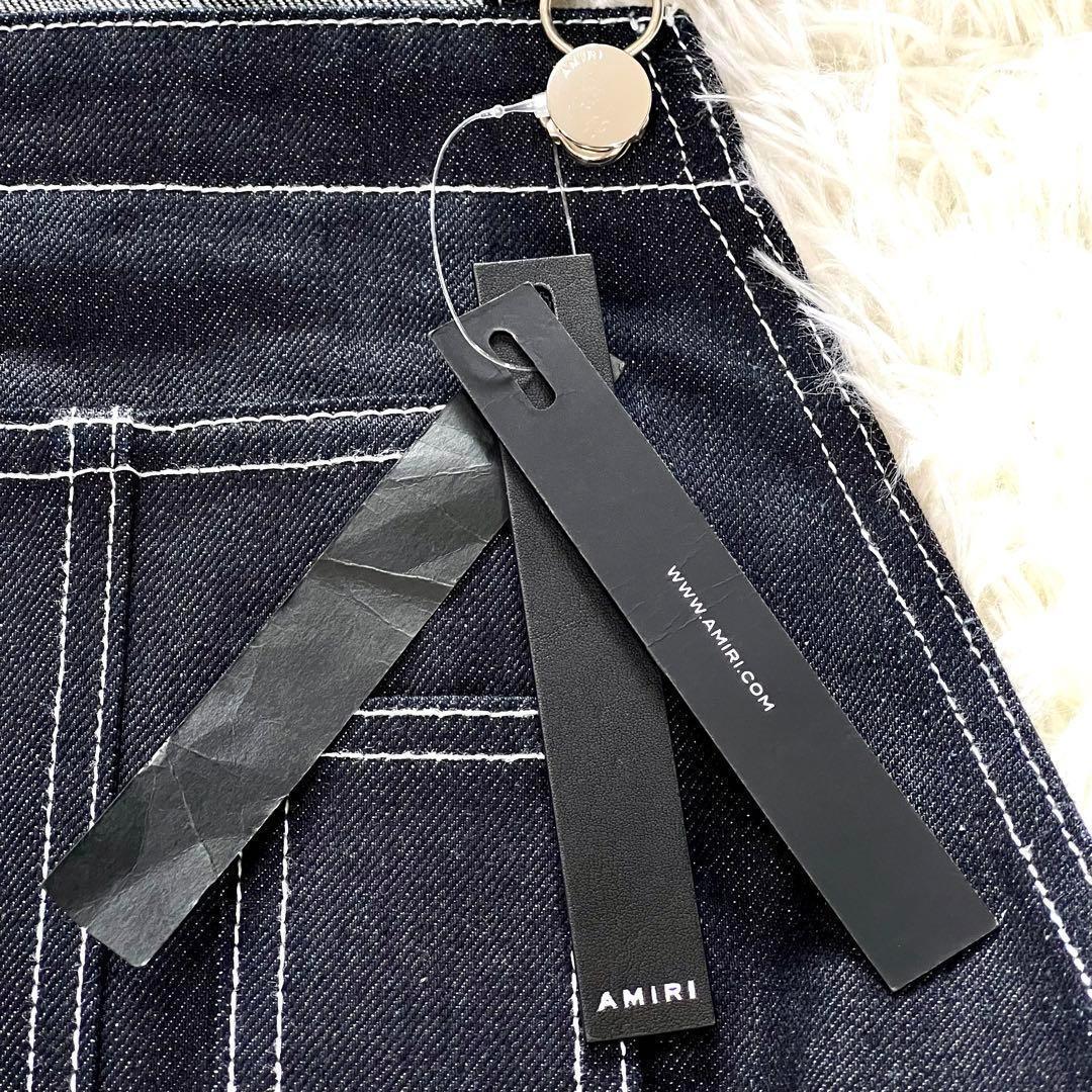 【新品定価22万】AMIRI アミリ　オーバーオールデニム ブルー L