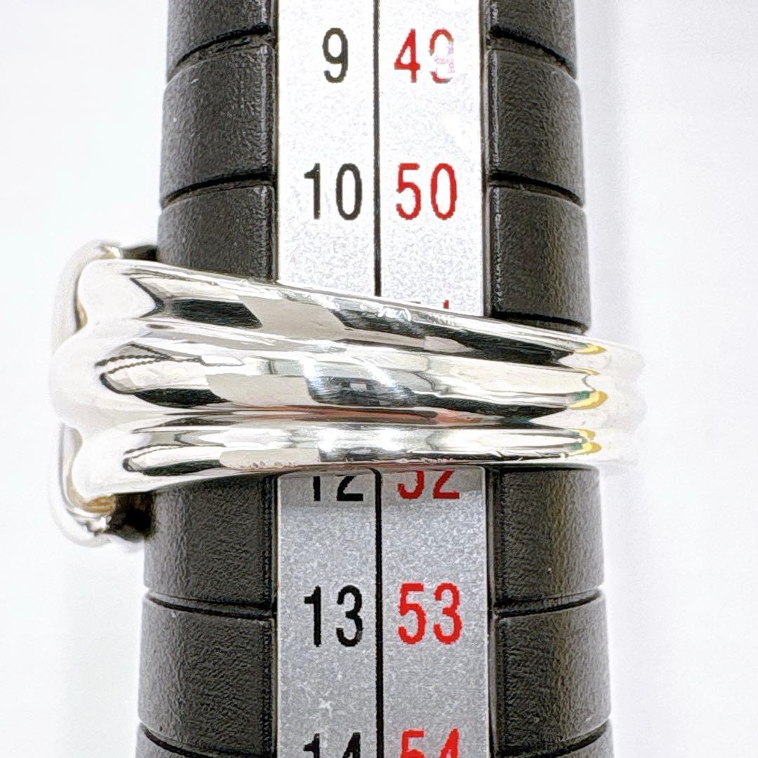 極美品レア オールドティファニー シグネチャー ワイド 11.5号 シルバー