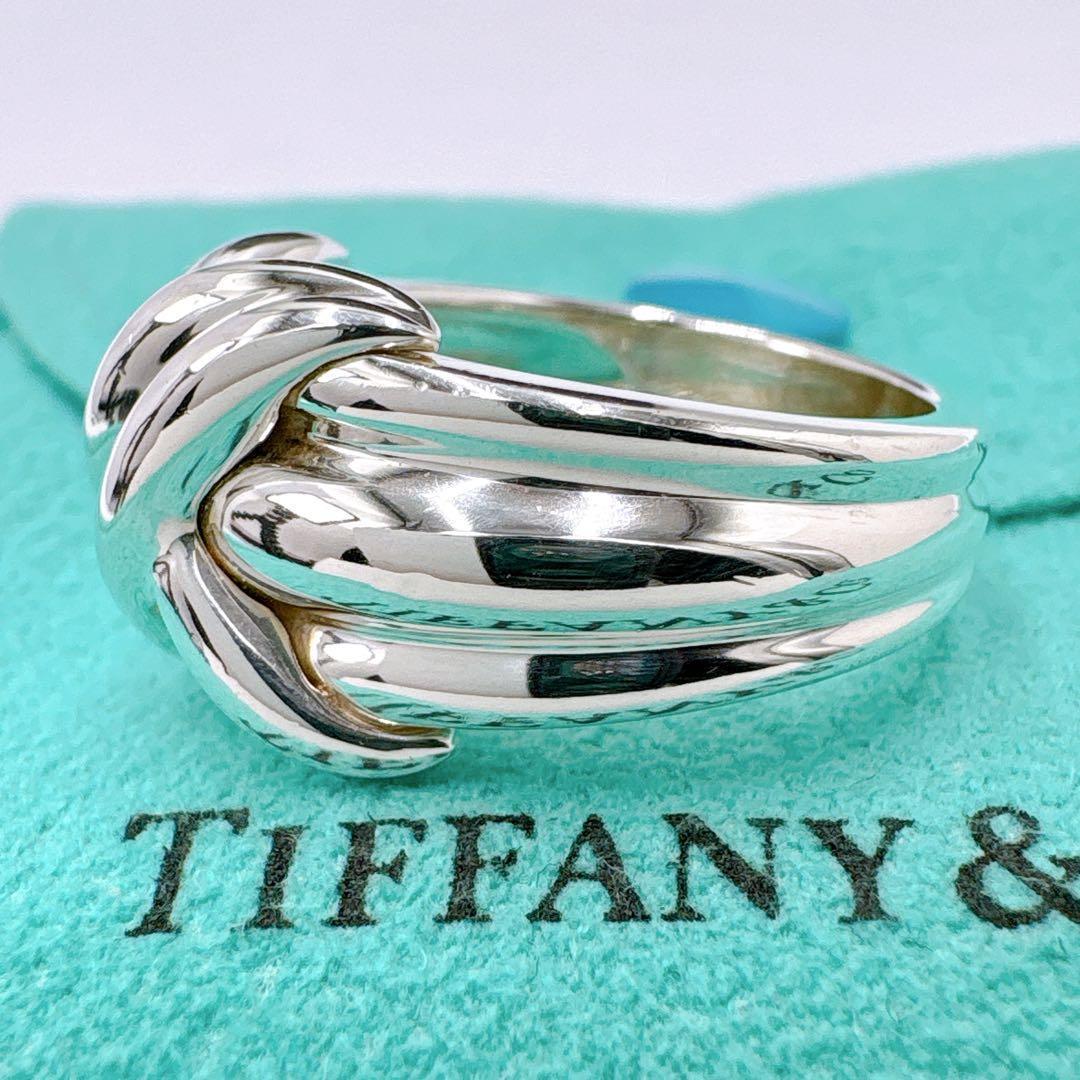 極美品レア オールドティファニー シグネチャー ワイド 11.5号 シルバー