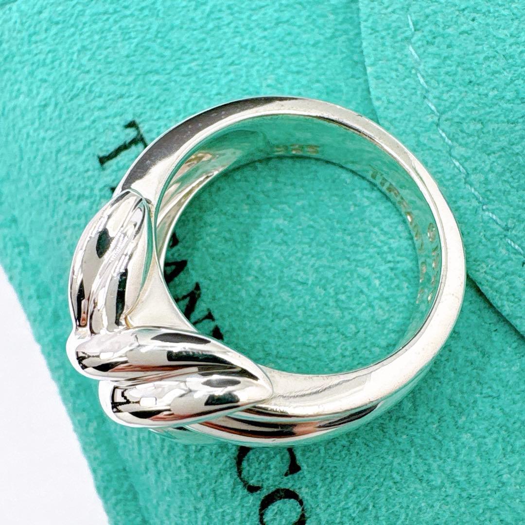 極美品レア オールドティファニー シグネチャー ワイド 11.5号 シルバー