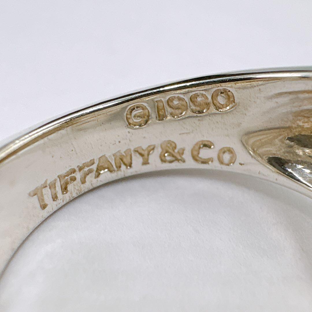 極美品レア オールドティファニー シグネチャー ワイド 11.5号 シルバー