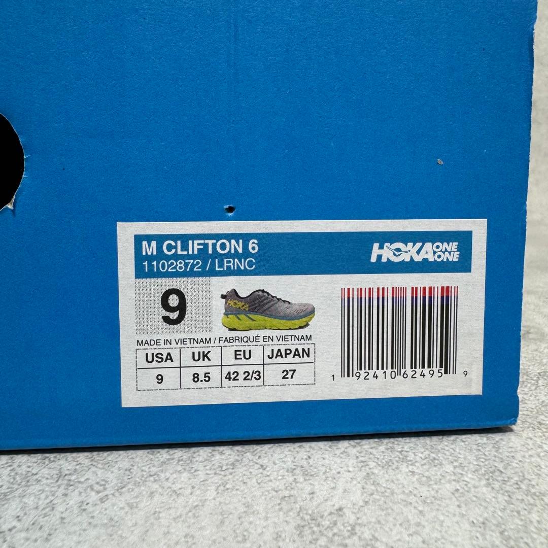 HOKA ONE ONE クリフトン 6 ランニング スニーカー 27cm