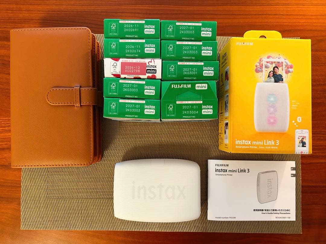 【美品/動作確認済】instax mini Link3+フィルム100+アルバム