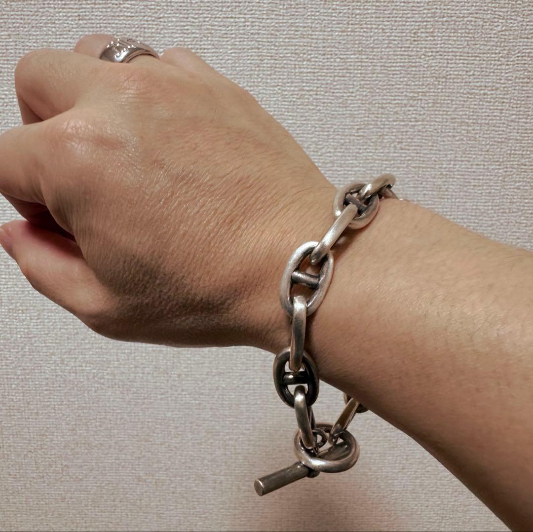 シルバー925アンカーチェーンブレスレット