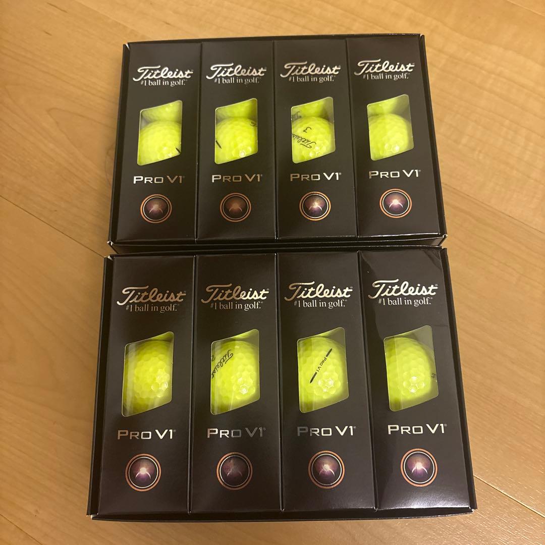 Titleist Pro V1 イエローゴルフボール 2ダース