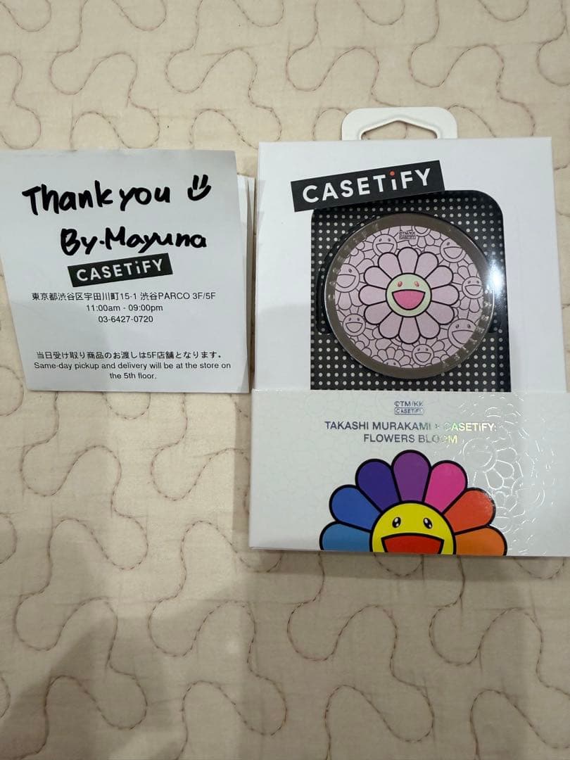 casetify 村上隆　グリップスタンド ピンク ポップアップ限定