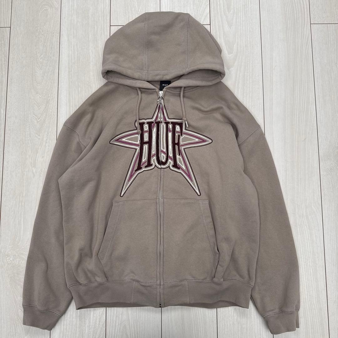 HUF 星 スター 刺繍 スウェット セットアップ L