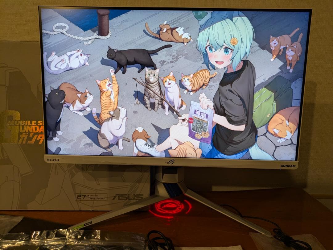 ASUS 機動戦士ガンダム ROG Strix XG279Q-G モニター