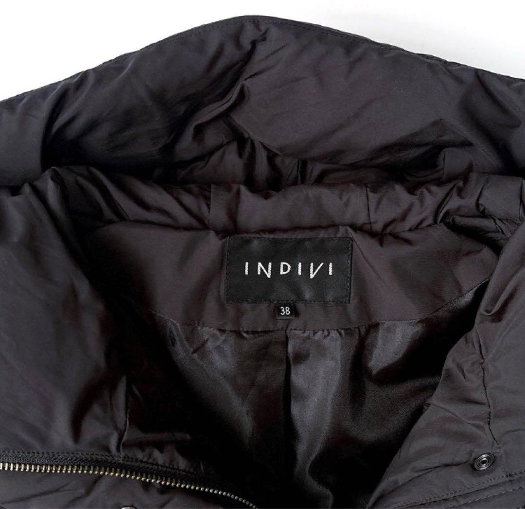 INDIVI タフタフーデットダウンコート⭕️ SALE