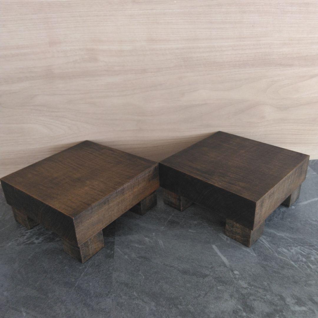 無垢材スピーカースタンド　一対