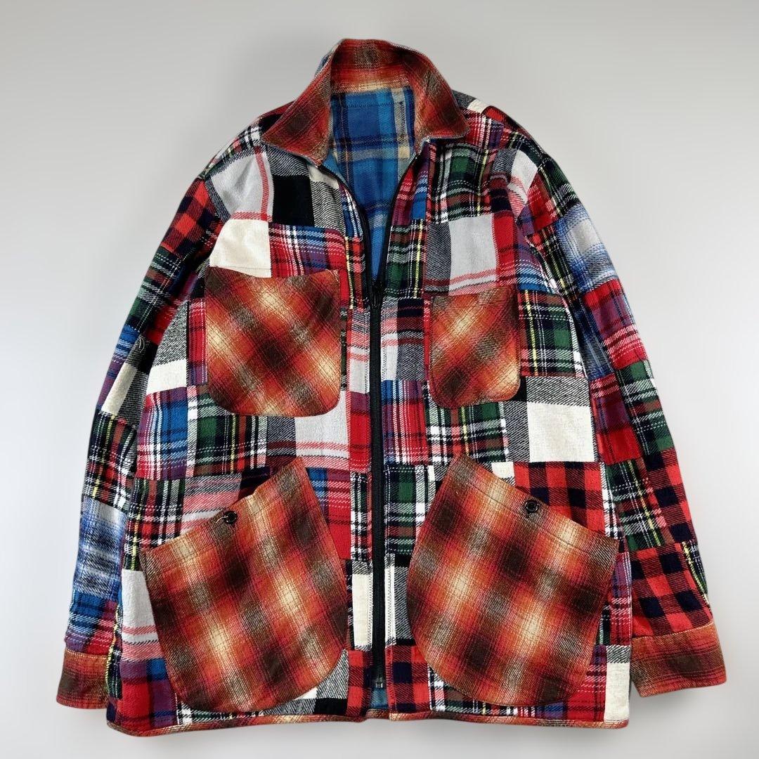 Hollywood Ranch Market チェック柄 リバーシブルジャケット