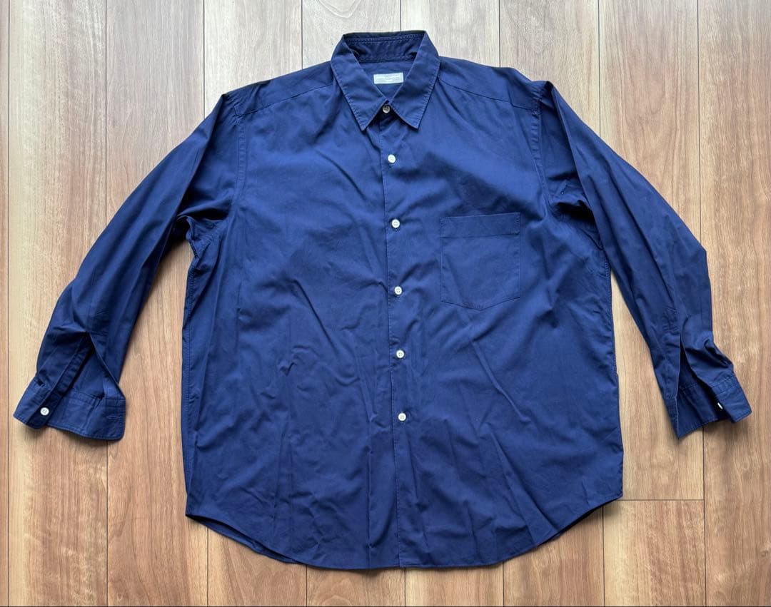 COMME des GARÇONS HOMME ネイビー長袖シャツ