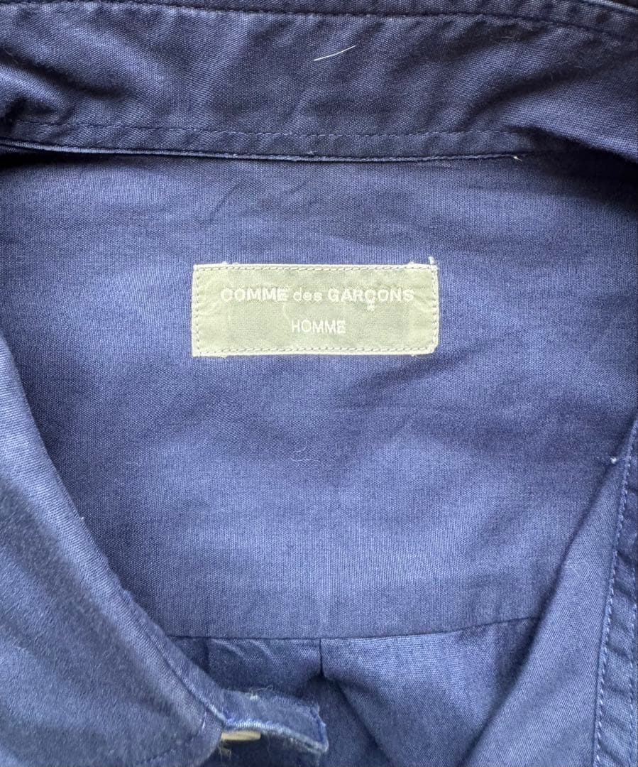 COMME des GARÇONS HOMME ネイビー長袖シャツ