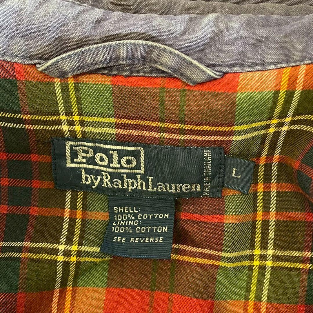 希少色✨ラルフローレン スウィングトップ ナス紺 Lサイズ 裏地赤チェック