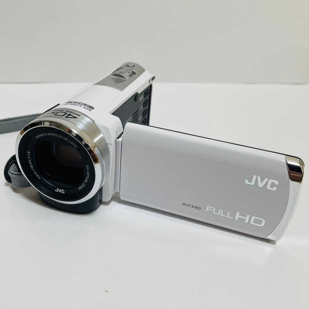 【美品】JVC Everio GZ-HM33 ホワイト ビデオカメラ 希少