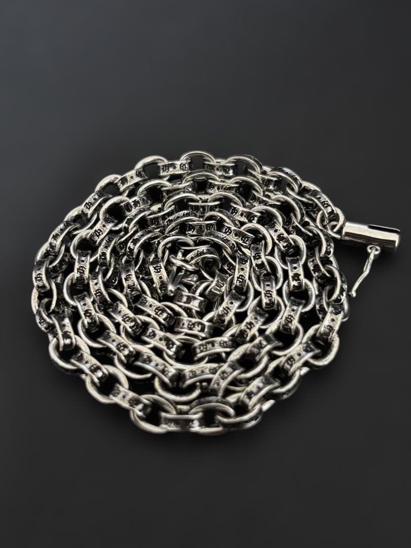 ネックレス ペーパーチェーン ダブルクロス シルバー アクセサリー