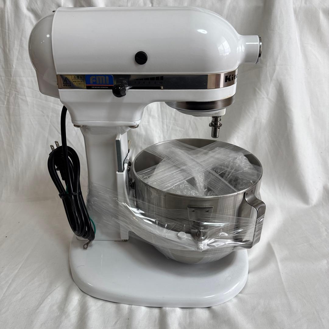 美品 KitchenAid スタンドミキサー ホワイト ＫＳＭ５