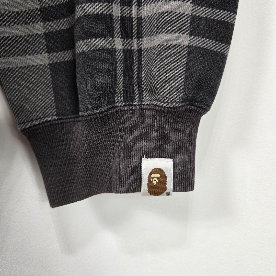 A BATHING APE　フルジップ　フーディー　パーカー　XL　チェック柄