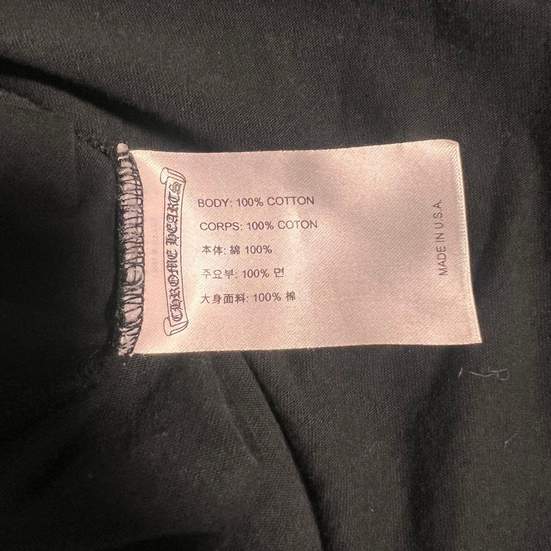 美品 クロムハーツ chrome hearts スクロールラベルロングTシャツ