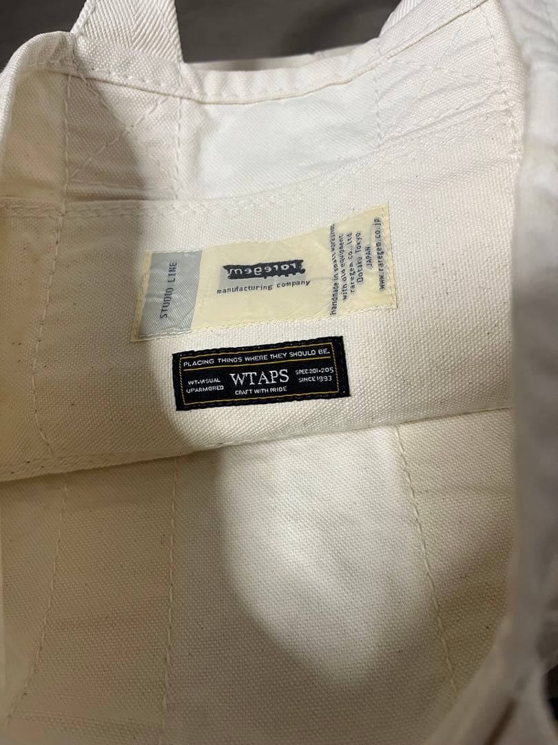 ダブルタップスWTAPS×raregem レアジェム トート キャンバス バッグ