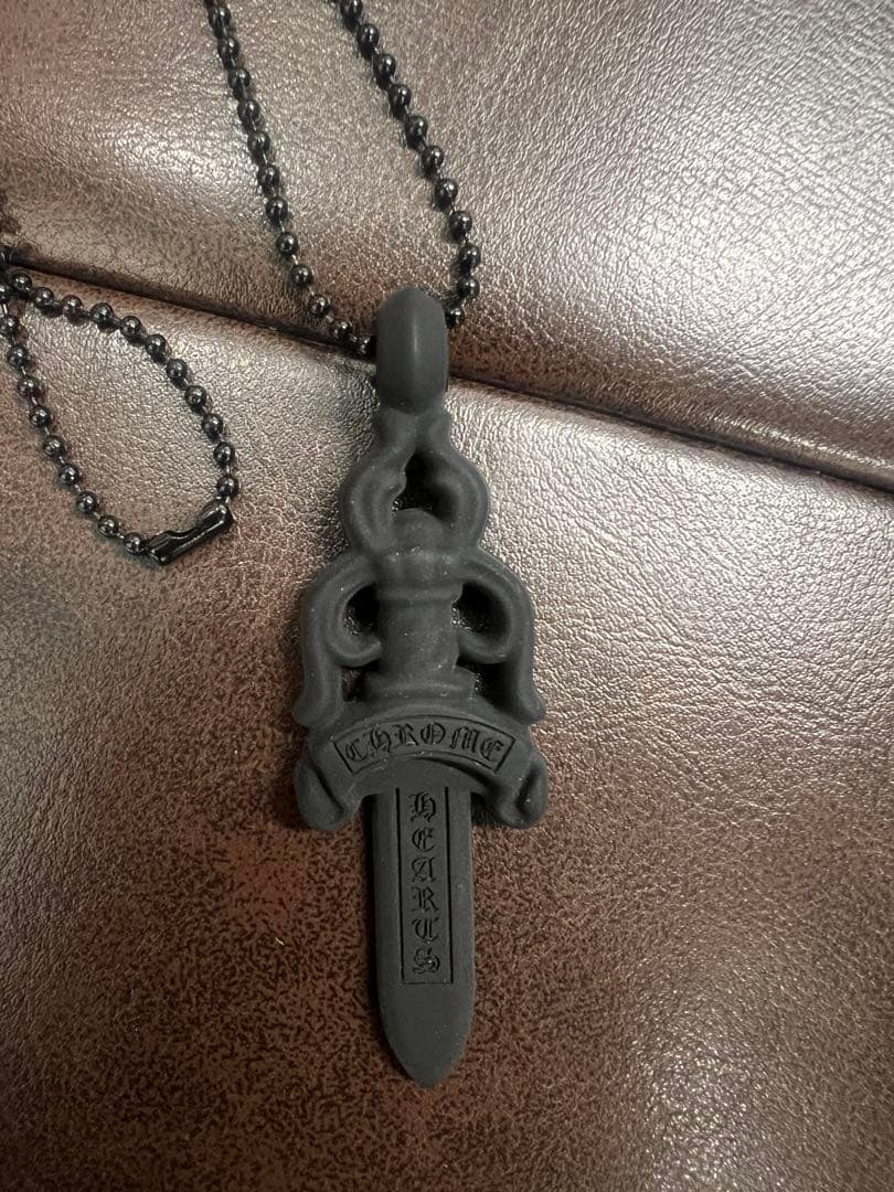 クロムハーツ　ラバーラージダガー シリコンネックレス